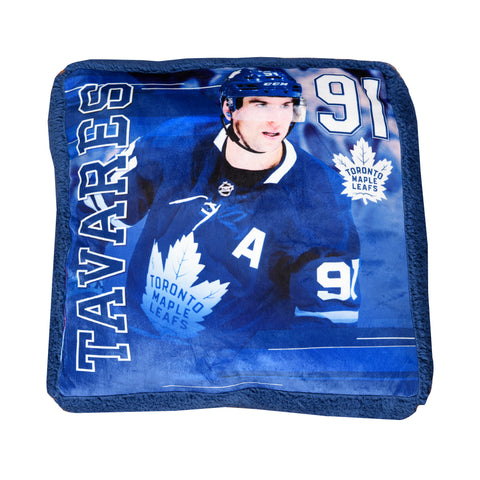 Maple Leafs Tavares Jump Throw Pillow