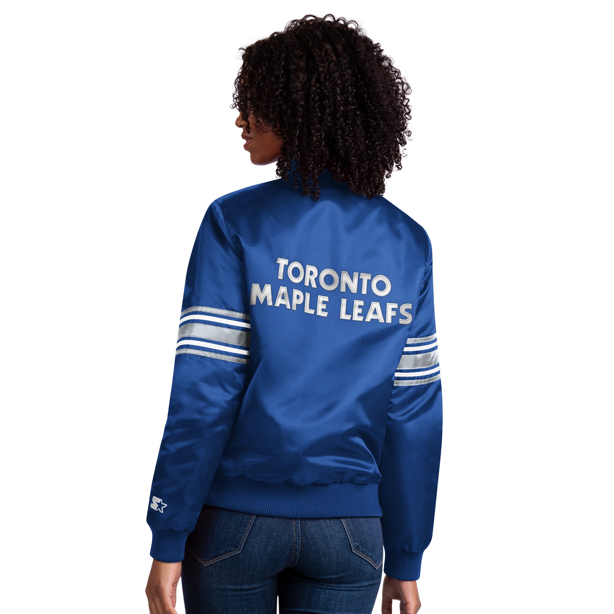 Maple Leafs Starter Ladies Lineup Satin Jacket