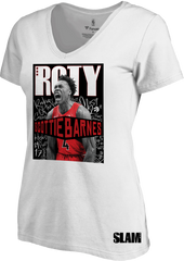 Raptors Fanatics Ladies Barnes Rookie of the Year Tee - White
