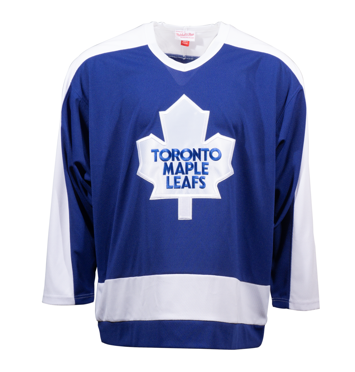 Toronto Maple Leafs Mitchell & Ness Logo Long Sleeve T-Shirt - Blue