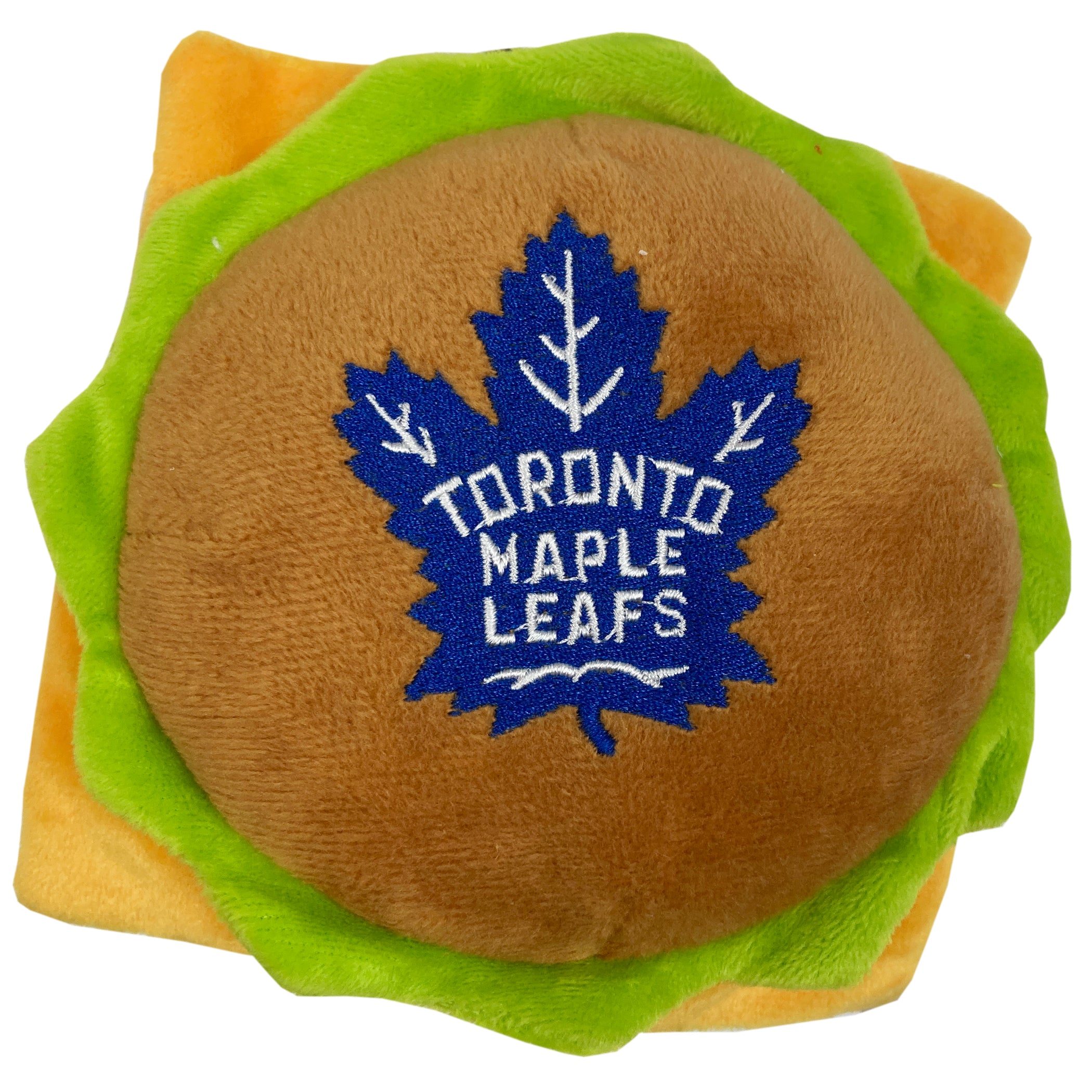 Leafs Pet Plush Burger Toy