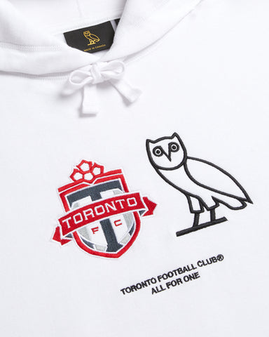 OVO X Toronto FC Logo Hoody - WHITE