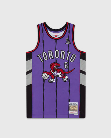 Mitchell & Ness Toronto Raptors Mens Large 1/4 Zip Pullover Sweater  Purple *read